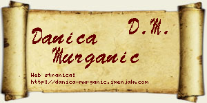 Danica Murganić vizit kartica